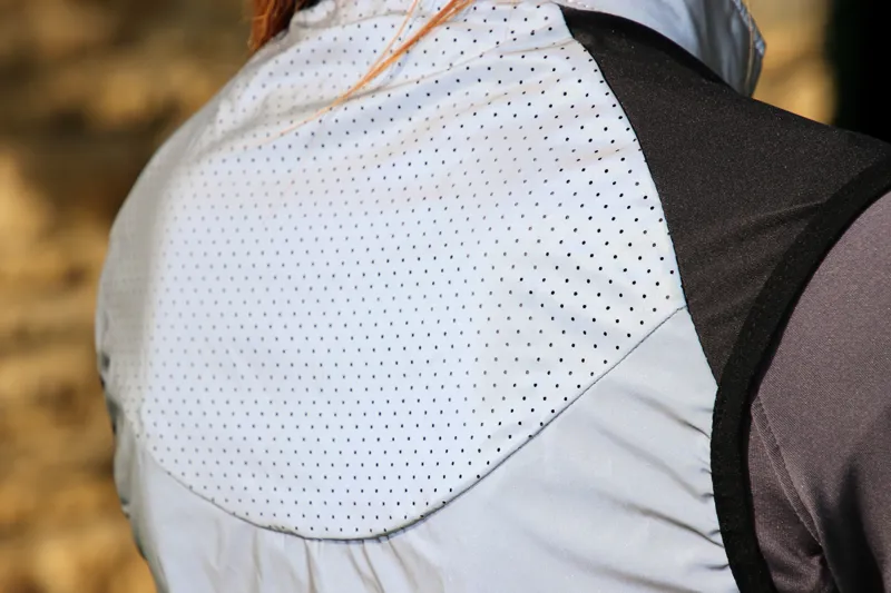 Hy Equestrian Silva Flash Reflective Gilet - Reflective Silver-2